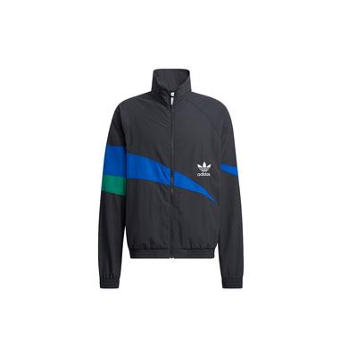 Originals Clover Ts Track Top Contrast Stitching Pattern Logo Jacket Men Jacket Black HF5942