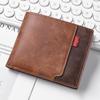 Fashion Tri-Fold Men's Short Wallet Frosted Large Capacity Business Wallet Thin Portable Coin Purse For Men and Boys