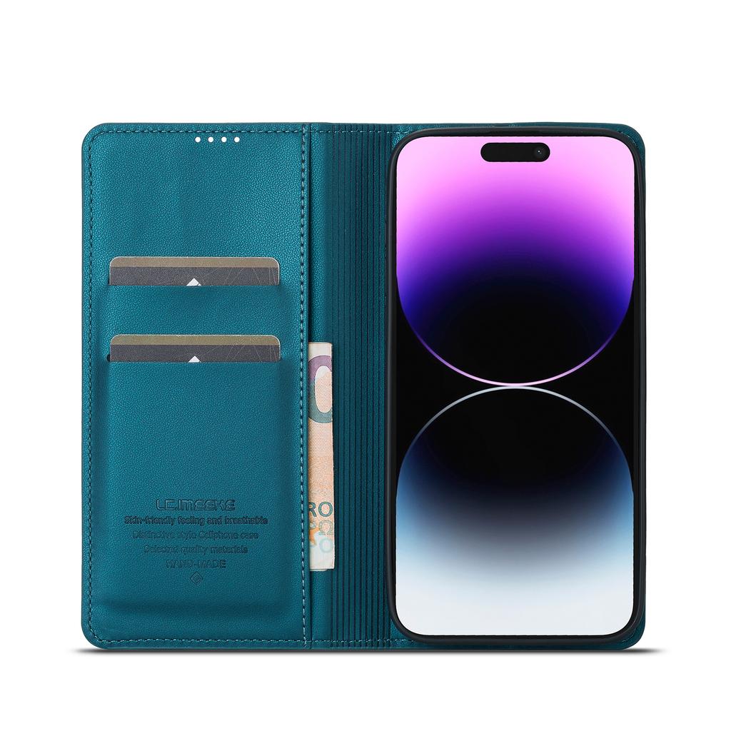Flip Magnetic Cards Solt Wallet Leather Case For IPhone 16 Pro Max 15 Plus 14 13 12 11 SE4 XS XR Book Business Bag Stand Cover