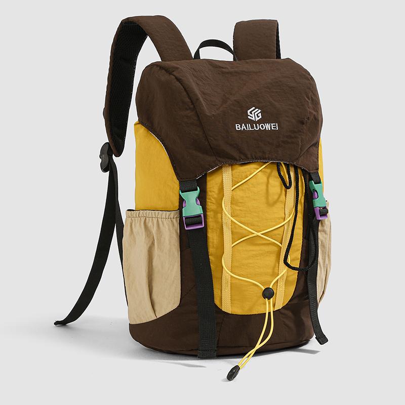 Outdoor-Rucksack Farbblock Wander- und Stadtreise Leichter wasserdichter Rucksack