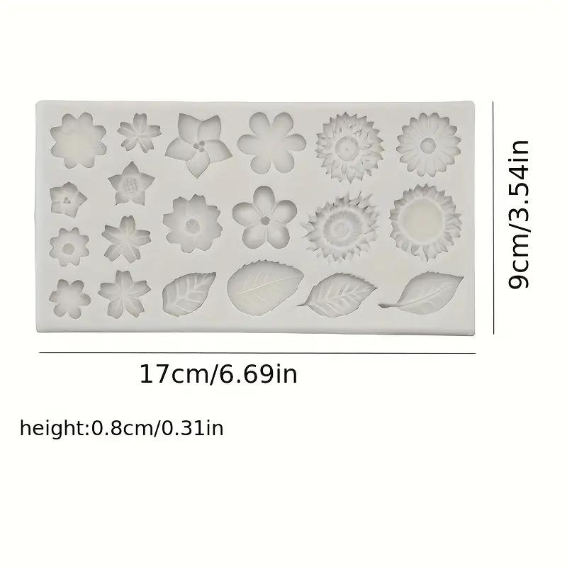 1pc Creative Retro Vintage Plant And Flower Patterns Silicone Mold Clay Soap Handmade Decorative Tools