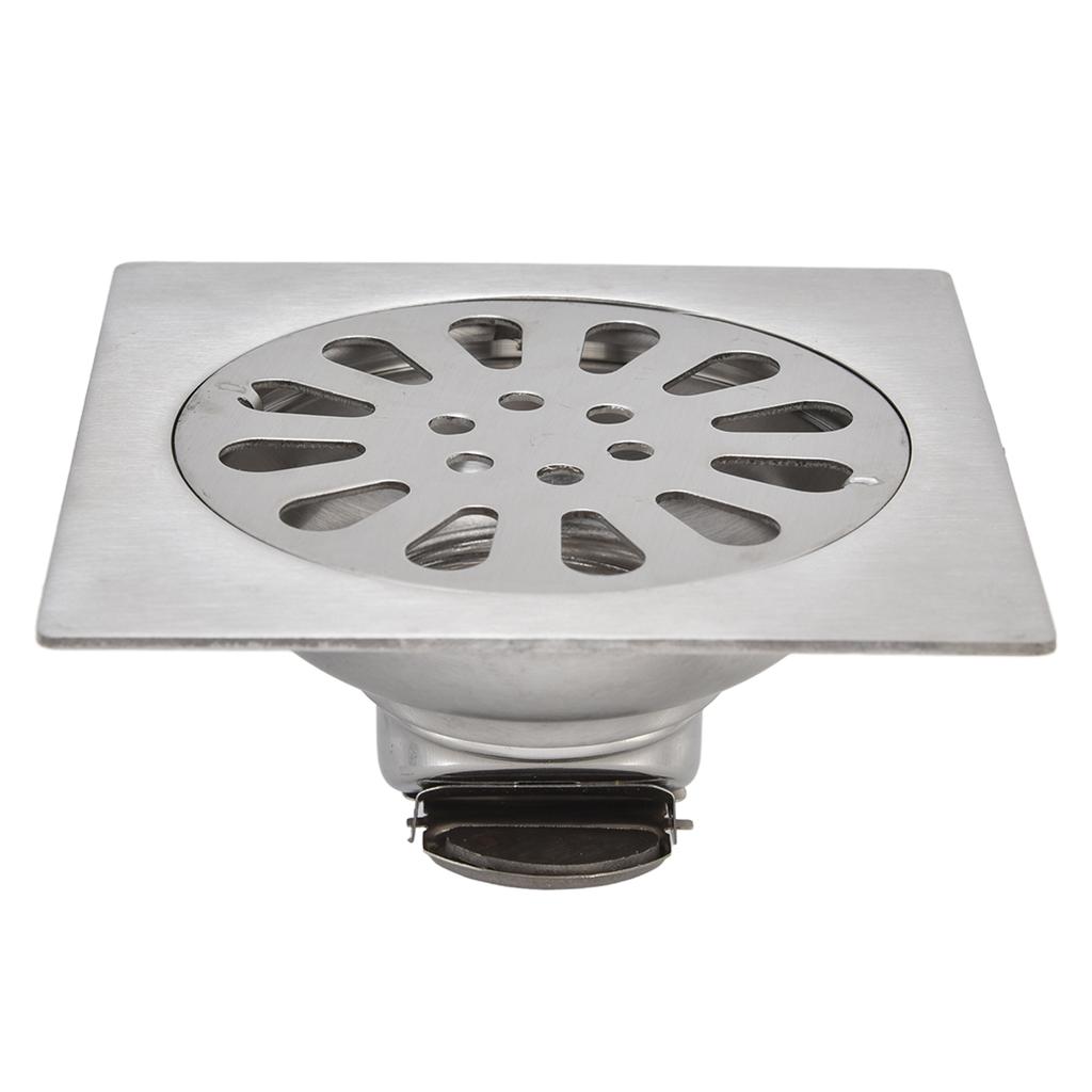 Shower Drain Square Shape Adjustable Tile Insertion Floor Drain Channel for Kitchen Bathroom