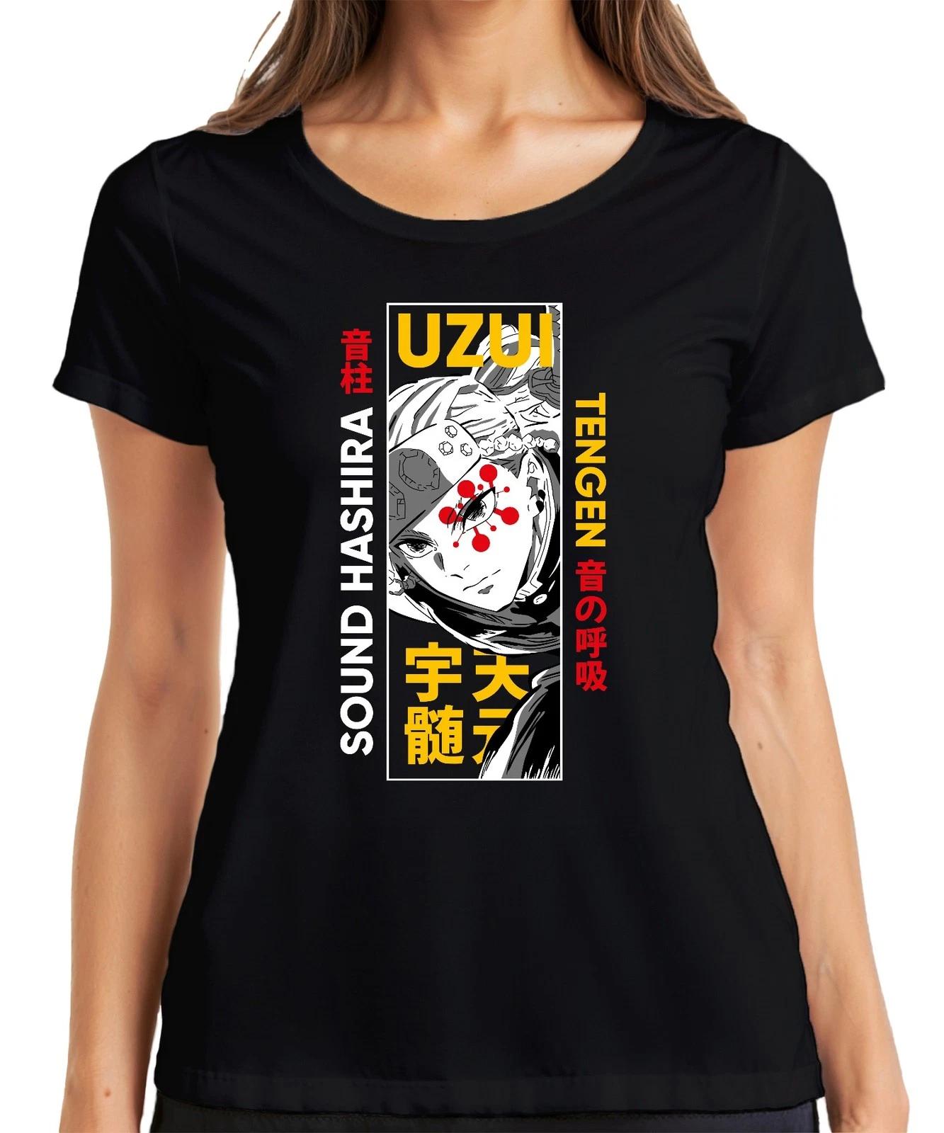 Uzui Tengen Sound Hashira Demon Slayer Anime Fan Geschenk Damen T-Shirt XXXL
