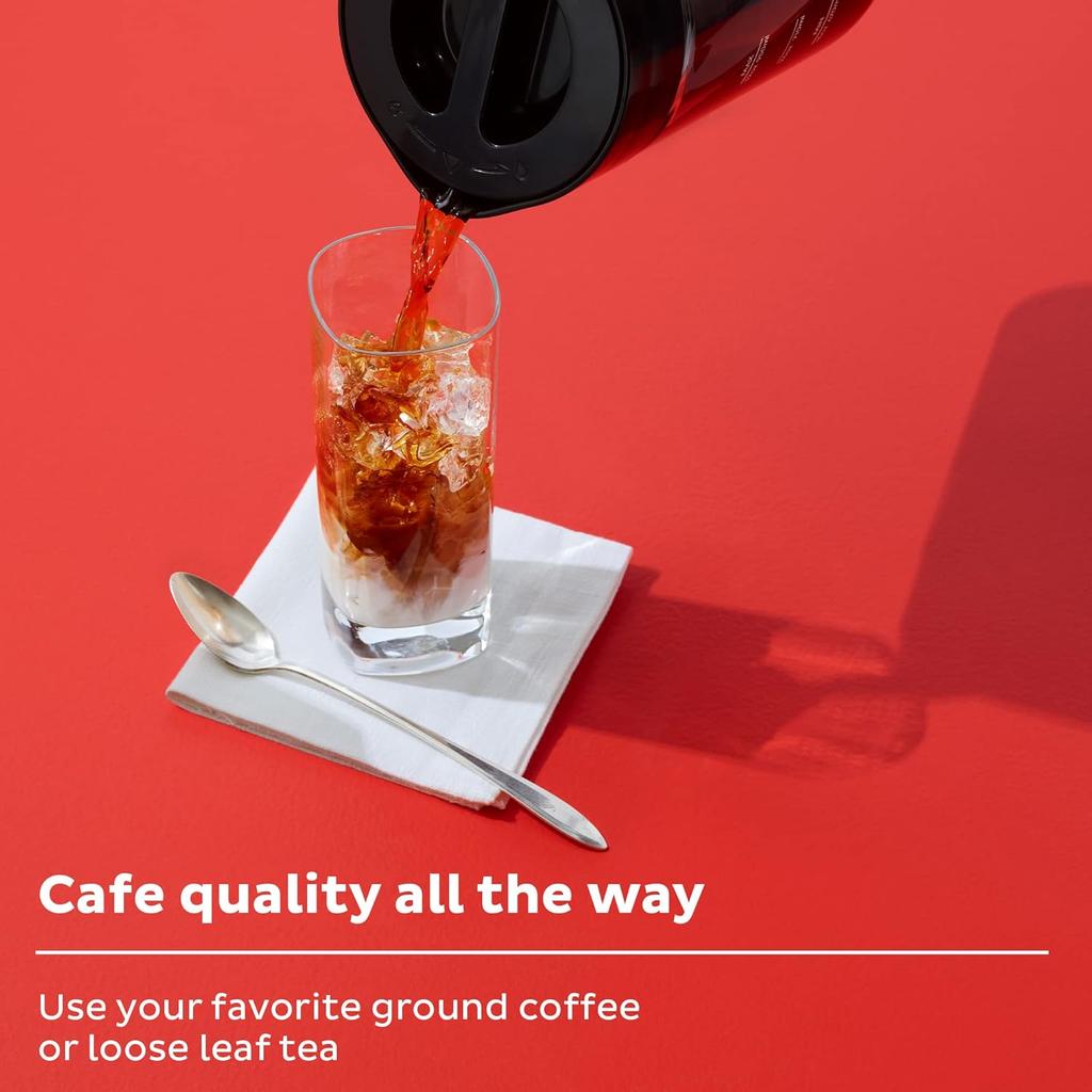 Electric Cold Brew Coffee Maker, Customize Strength, 32 oz, Dishwasher Safe, Fast Brewing