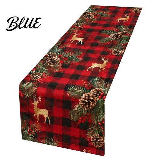 Decorative Table Cover for Christmas Flower Runner Holly Berries Dining Decor Poinsettia Gingerbread Easy to Clean Runner Man Festive Holiday Party