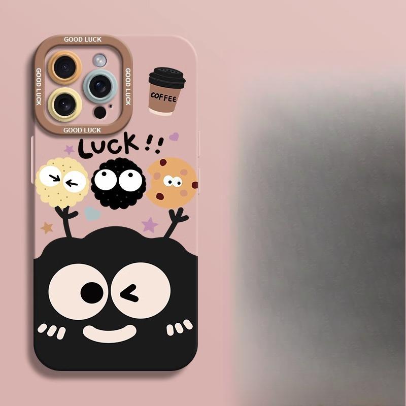 

Угольные шарики Подходит для Apple 16 IPhone Анимация 15plus Креативный 14 Силиконовый мягкий чехол 13 Чехол для мобильного телефона 12promax Apple 7P/8P Universal