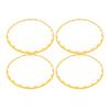 4PCS 20in Wheel Rim Protection Ring Wheel Edges Trim Tire Decoration Accessories Replacement For Tesla Model Y Yellow