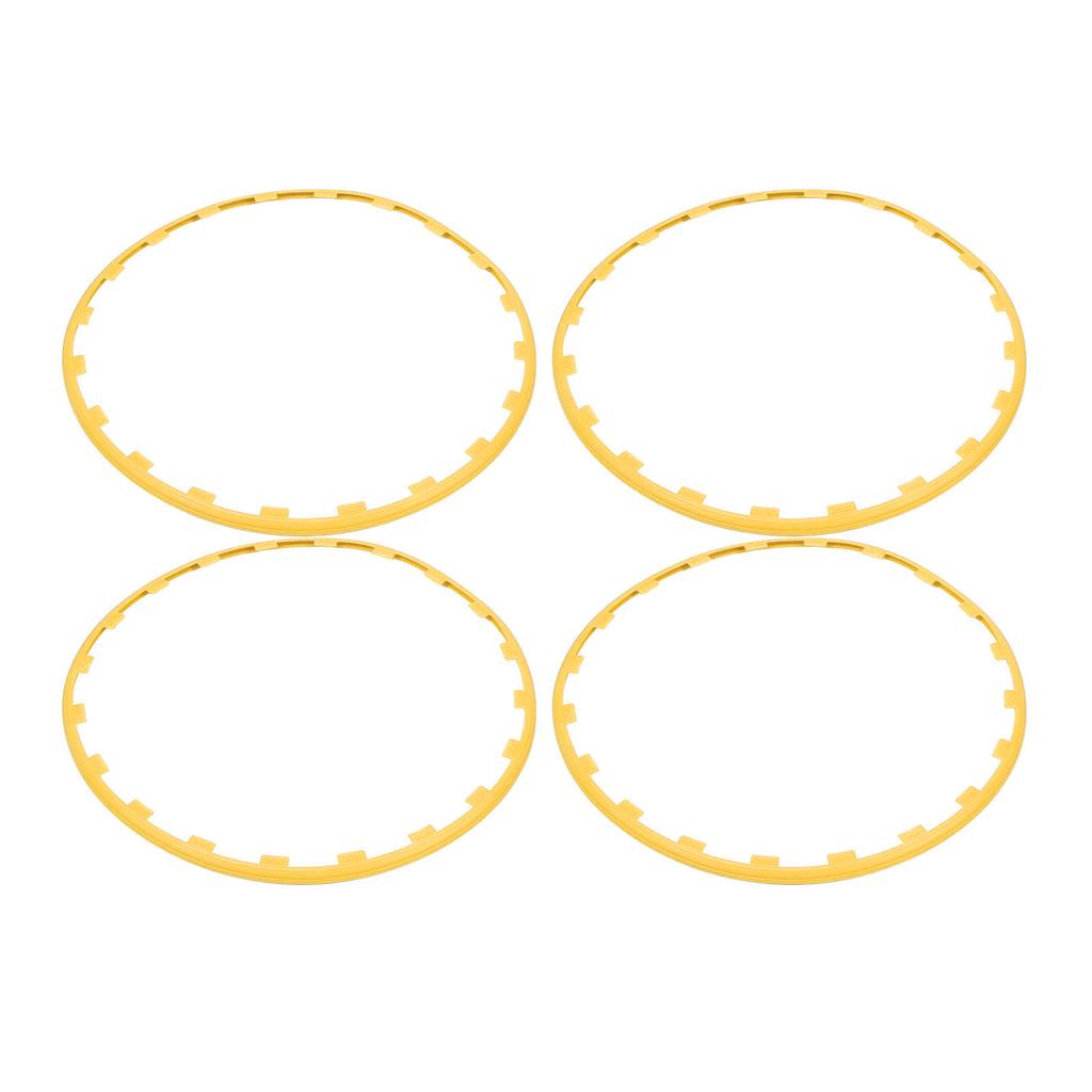 4PCS 20in Wheel Rim Protection Ring Wheel Edges Trim Tire Decoration Accessories Replacement For Tesla Model Y Yellow