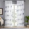 Vorhang garn stickerei balkon wohnzimmer transluzenten garn ländlichen vorhang fertig weiß schlafzimmer