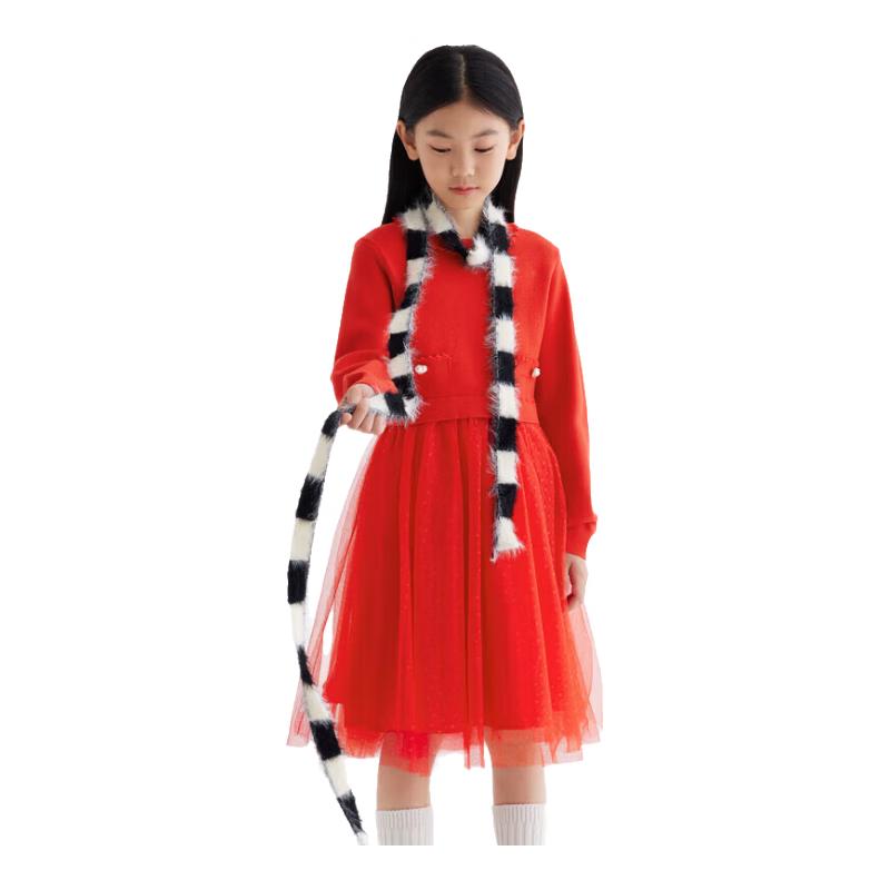 Новогоднее сетчатое платье-принцесса для девочек Balabala 160