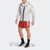 Adidas Casual Sports Reflective Windproof Logo Hooded Jacket Men Jackets White HA7538
