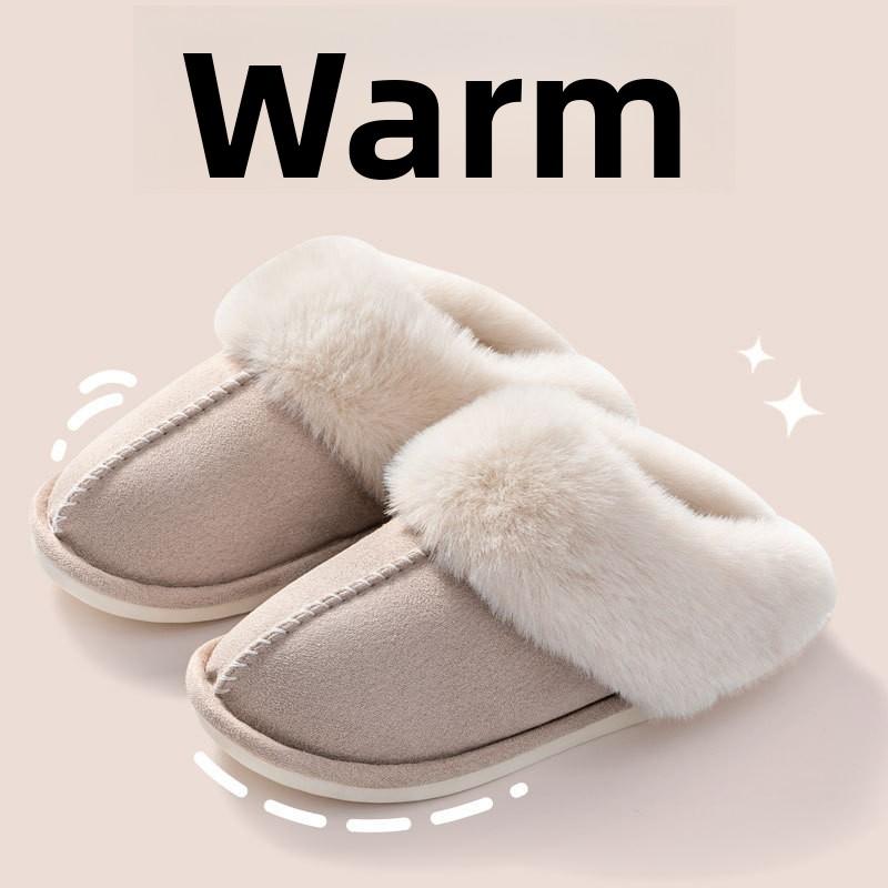 Cotton Slippers for Indoor, Home, and Outdoor Wear. Plush Warm, Thick Soled, Non Slip Cotton Shoes for Men, Floor Slippers