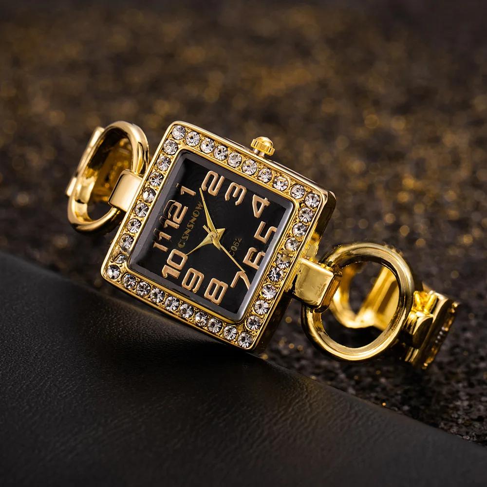 Orologio da donna di marca di lusso, stile elegante, cinturino in metallo, quadrato, orologio al quarzo alla moda per donna, orologio da polso da donna