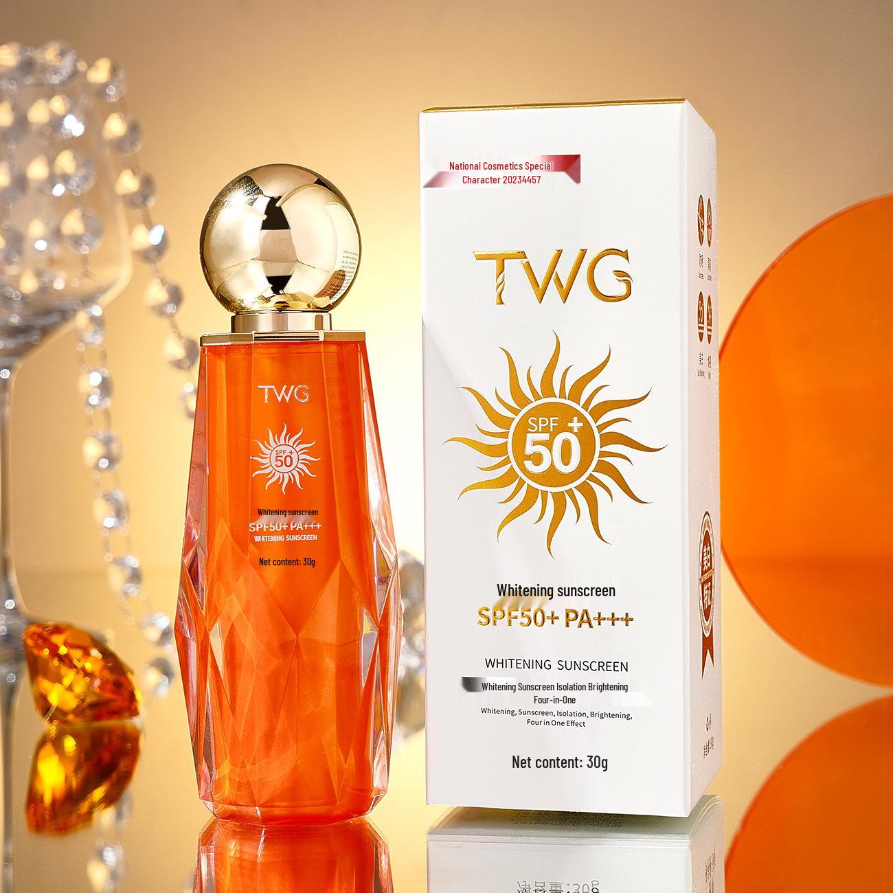 TWG Солнцезащитный крем SPF50+ PA+++ для защиты от УФ-лучей и отбеливания TWG Whitening SPF50+ PA+++