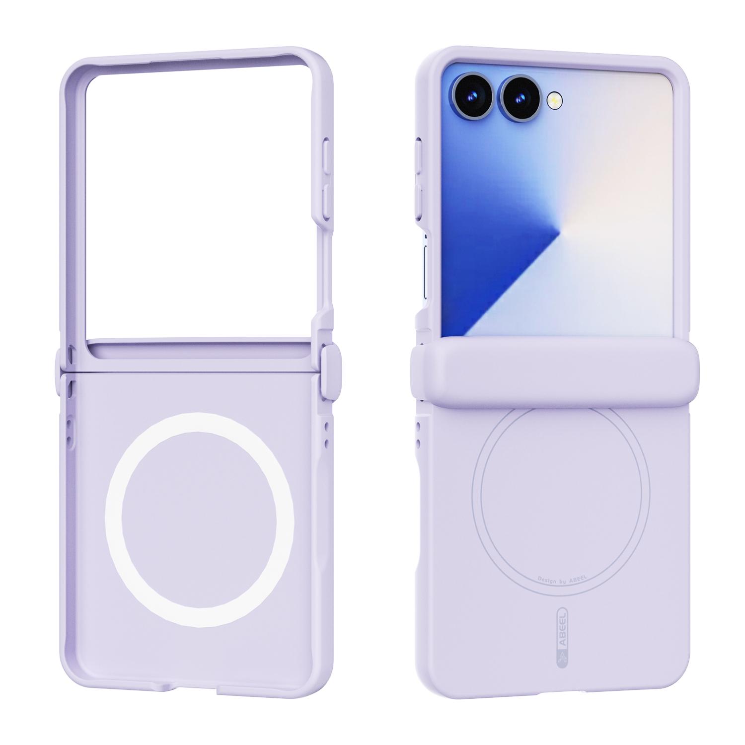 

For Samsung Galaxy Z Flip 7 6 5 Case 3 in 1 Hand Feel Liquid Silicone Magsafe Mobile Phone Cover Galaxy Z Flip6
