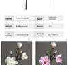 New Chinese Style Magnolia & Orchid Artificial Flower - 3 Head Arrangement for Home Decoration