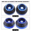 2pcs Pair Axle Sliders Pair Fork Frame Sliders 59X46X15mm Motorcycle Axle Slider Front Axle Slider Front Wheel Drop Anti-Fall (Blue)