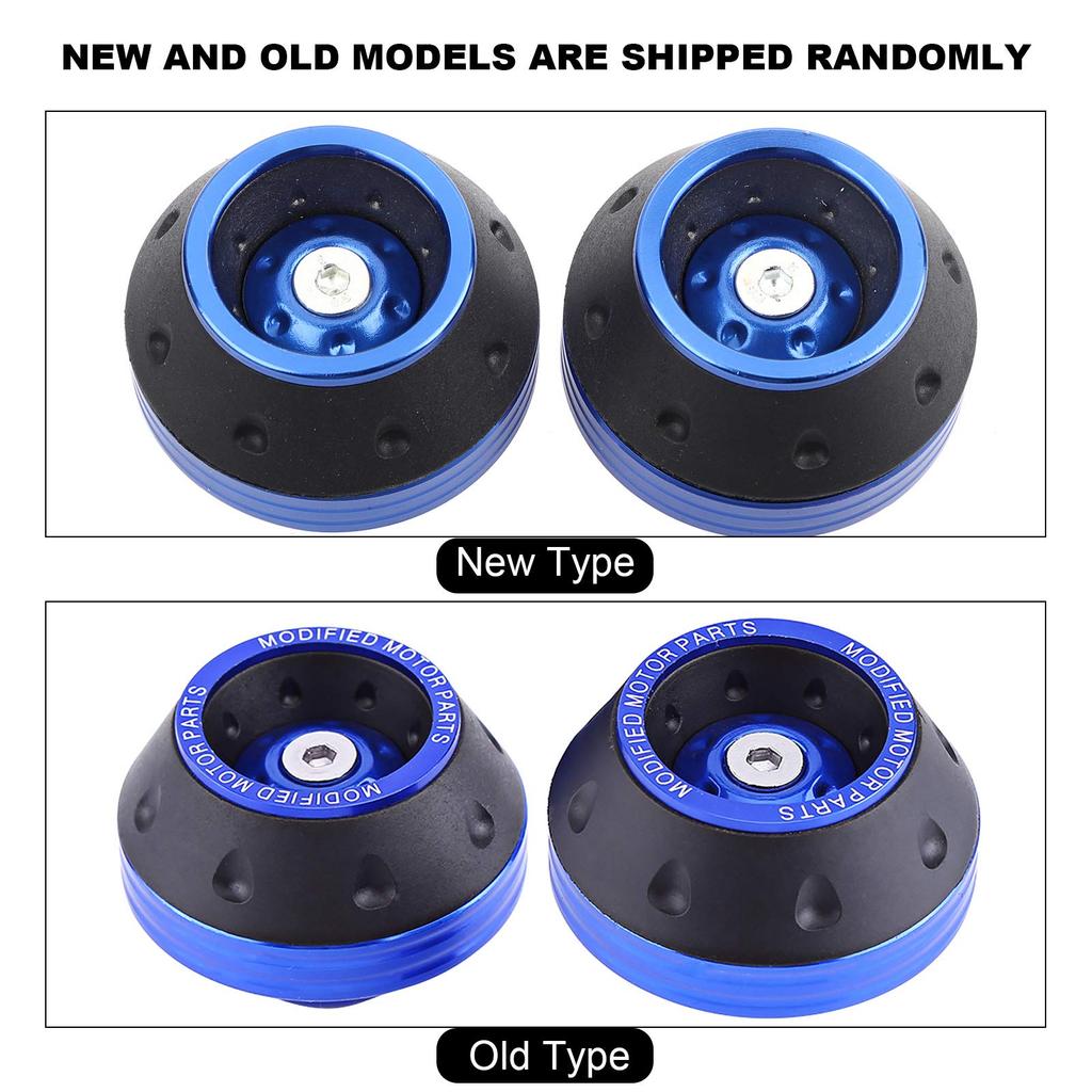 2pcs Pair Axle Sliders Pair Fork Frame Sliders 59X46X15mm Motorcycle Axle Slider Front Axle Slider Front Wheel Drop Anti-Fall (Blue)