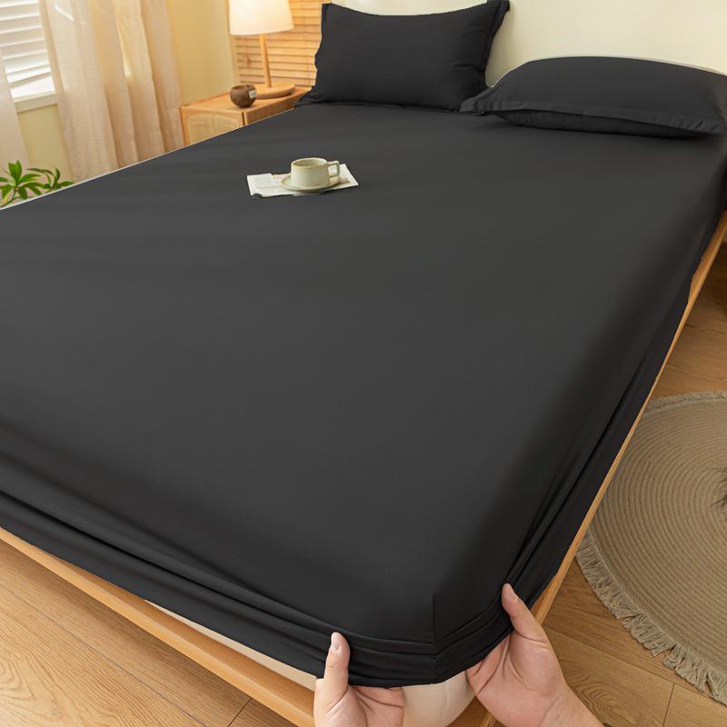 Class A Washed Cotton Non-Slip Fitted Sheet - Soft, Breathable, and Comfortable for Naked Sleep
