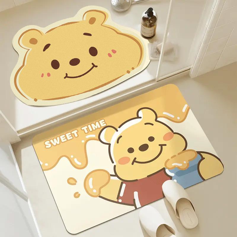 Simple Bear Entrance Door Mat Study Entrance Mat Wear-resistant Easy To Clean Foot Mat Bathroom Bathroom Absorbent Mat