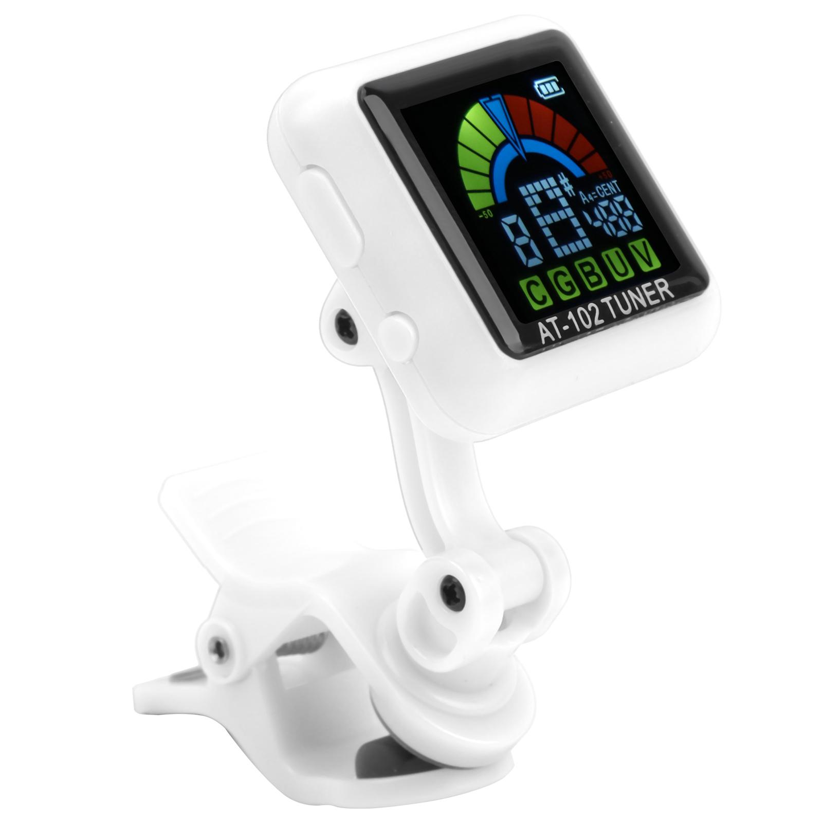 

Арома-гитарный клипон-тюнер со встроенной аккумуляторной батареей, скрипка, укулеле AT102(белый )