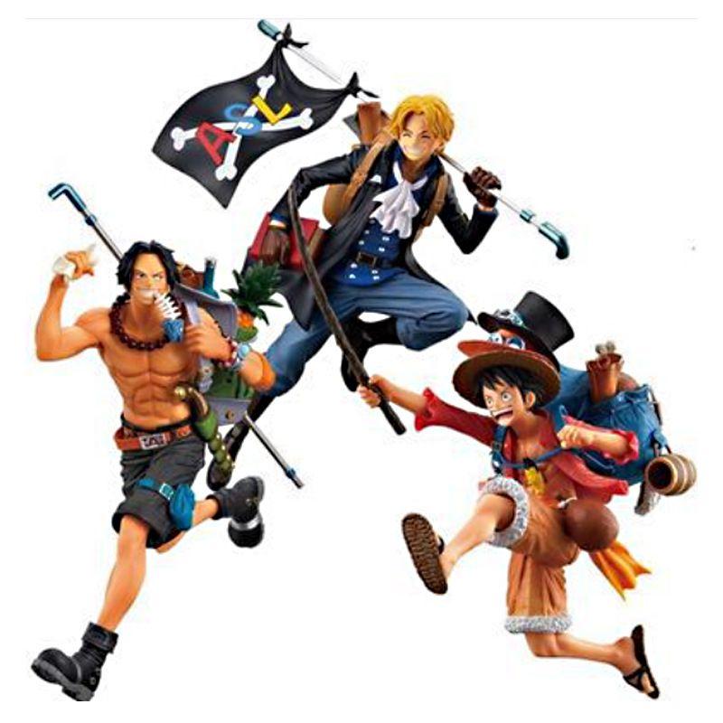 One Piece Running Three Brothers Monkey D Luffy Portgas D Ace Sabo Backpack Collection