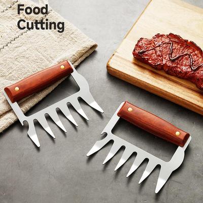 Outdoor Barbecue Fork Shredde Bear Claws Pull Shred Pork Meat Clamp Manual Roasting Fork Tool Accessories Kitchen Gadgets