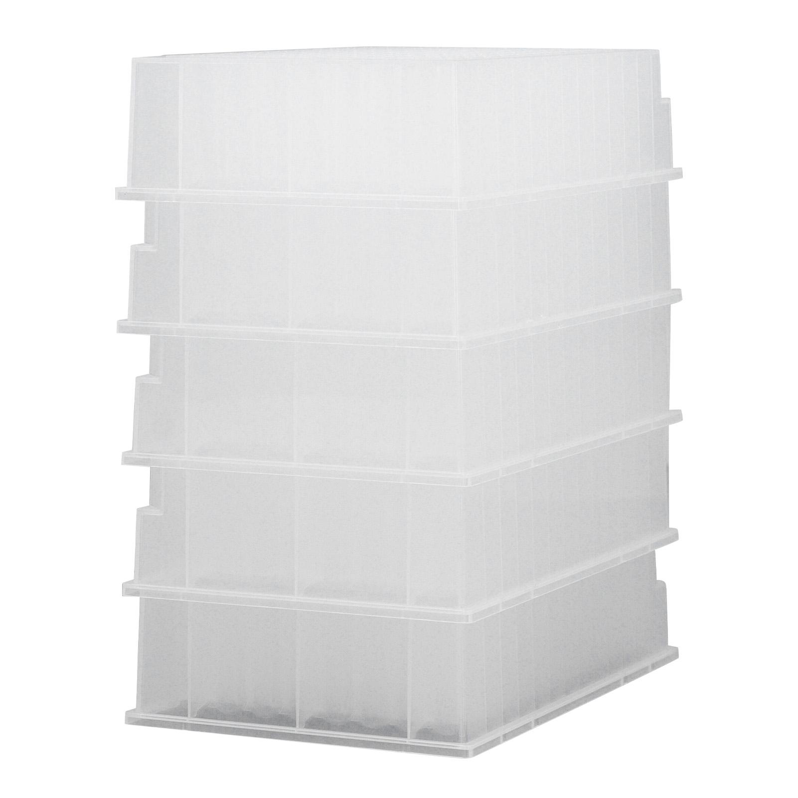 

5шт глубокая пластина для хранения ПП пластик 32 мм высота 96 круглых отверстий лабораторная глубокая пластина