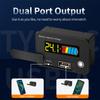 6140B DC 8~30V LCD Digital Display Two-wire Voltage and Power Meter Lead Acid Lithium Battery Power Indicator USB+Tpye-C Output