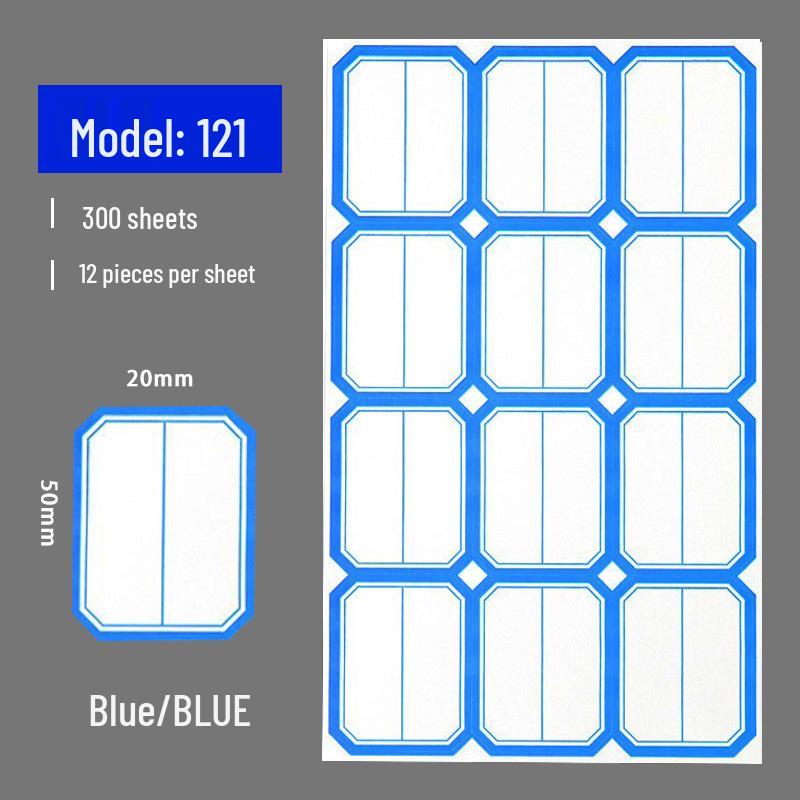 Self-Adhesive Label & Name Stickers for School & Warehouse Classification