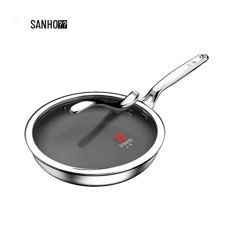 Sanhe Pure Titanium Non-stick Wok with Lid