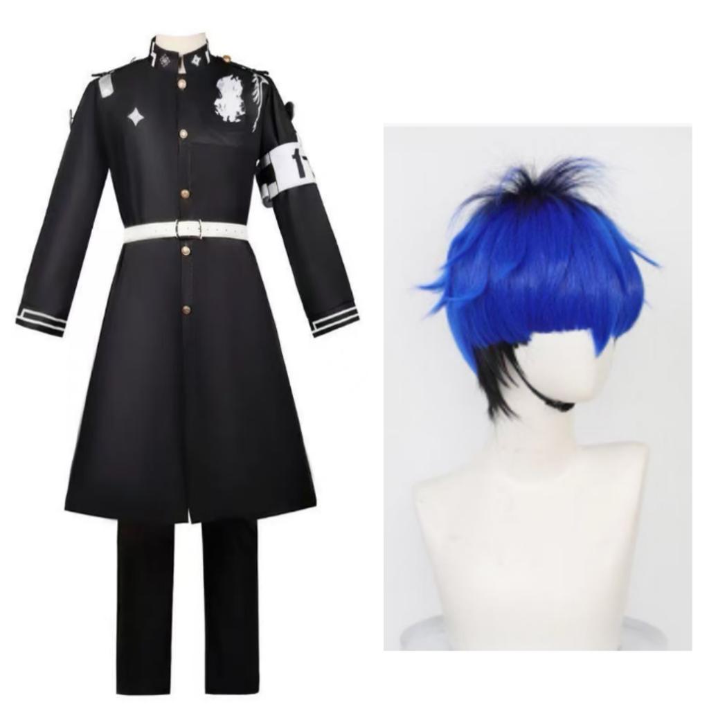 Tsukumo Kako Sizuhara Hiruko Damenmantel-Kleid-Set Cosplay Kostüm Anzug Die Hundert Cos Linie -Letzte Verteidigungsakademie Halloween Anzug