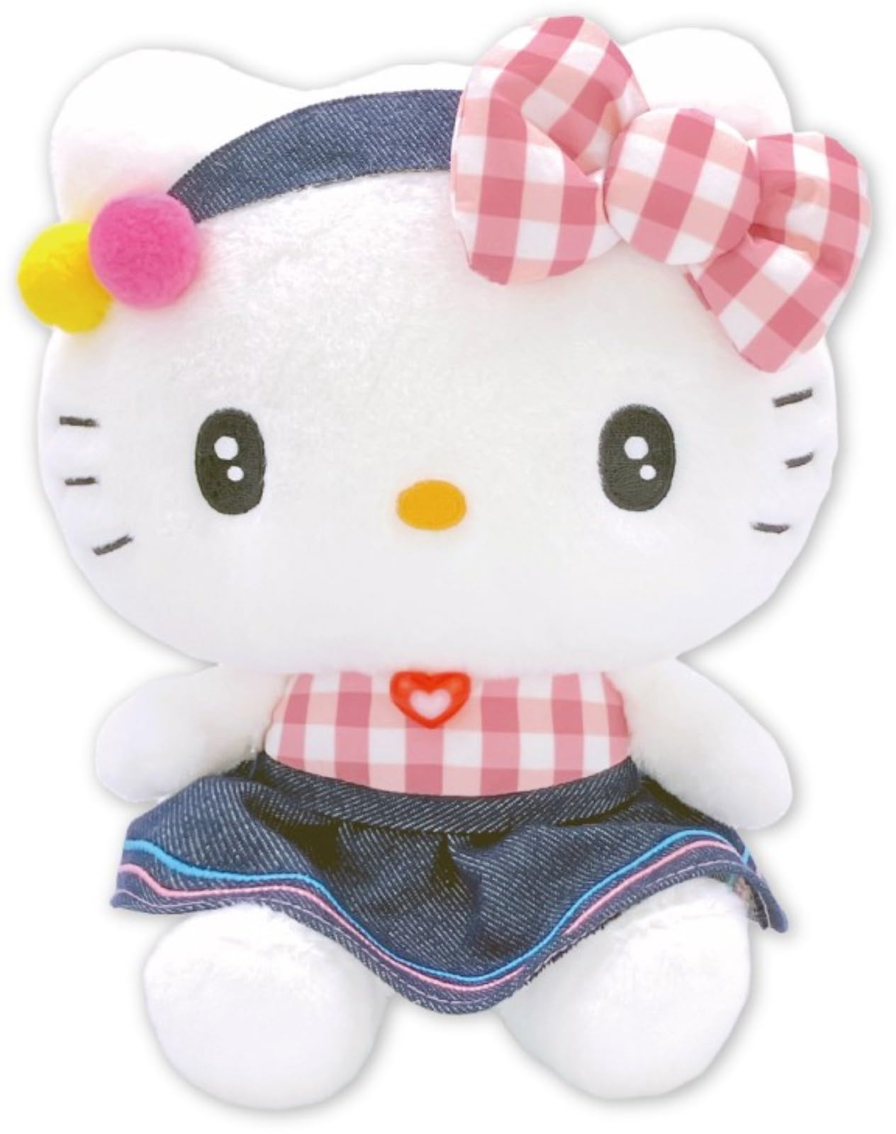 

Nakajima Corporation Gingham Denim Hello Kitty Small 210807-25