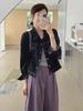 2025 Women's Korean Style Retro Denim Jacket – Spring Collection, Versatile Short Design, Long Sleeve Top