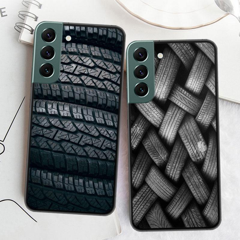Pneu Roda de roda Telefone para Samsung Galaxy S20 FE S21 Plus S22 S23 S24 Ultra Case S10 S10E S9 S8 S7 Edge Capa Silicone Macio Coqu