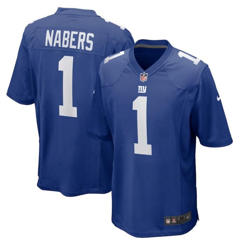 T-shirt de sport surdimensionné en mélange de coton brodé NFL New York Giants pour homme Vêtements décontractés pour fans de rugby