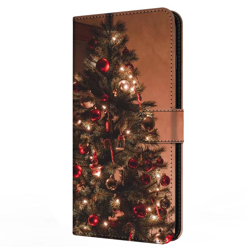 Leather Case For Honor 300 Honor300 Ultra Card Stand Book Cover For Magnetic Wallet Phone Bumper Merry Christmas Shell Flip Para