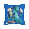 Mike Wazowski Monsters University Square Pillow Case Monsters Inc Cushion Covers Zipper Decorative Pillowcase for Sofa xcm