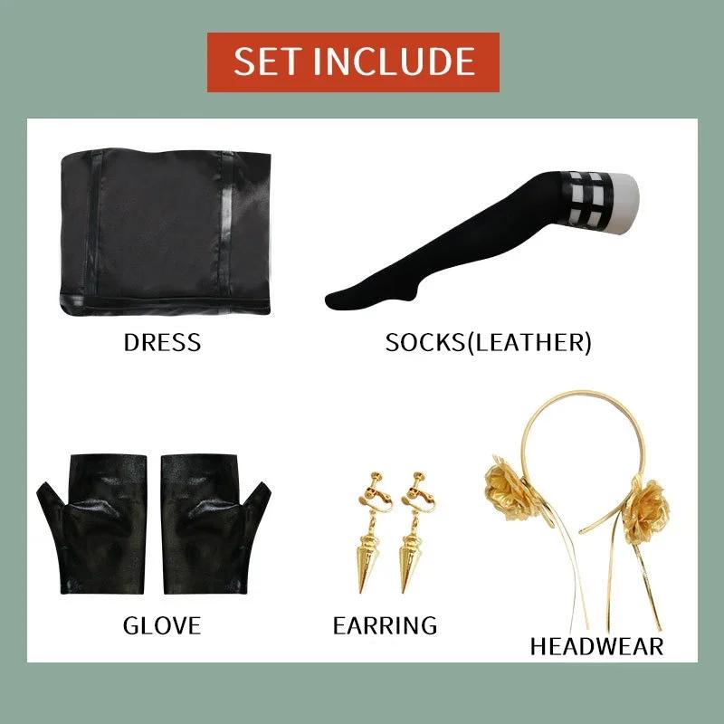 Yor Forger Cosplay Long Sweater Costume Anime Spy family Women's Wear Carnival Uniform Anime Halloween Costumes