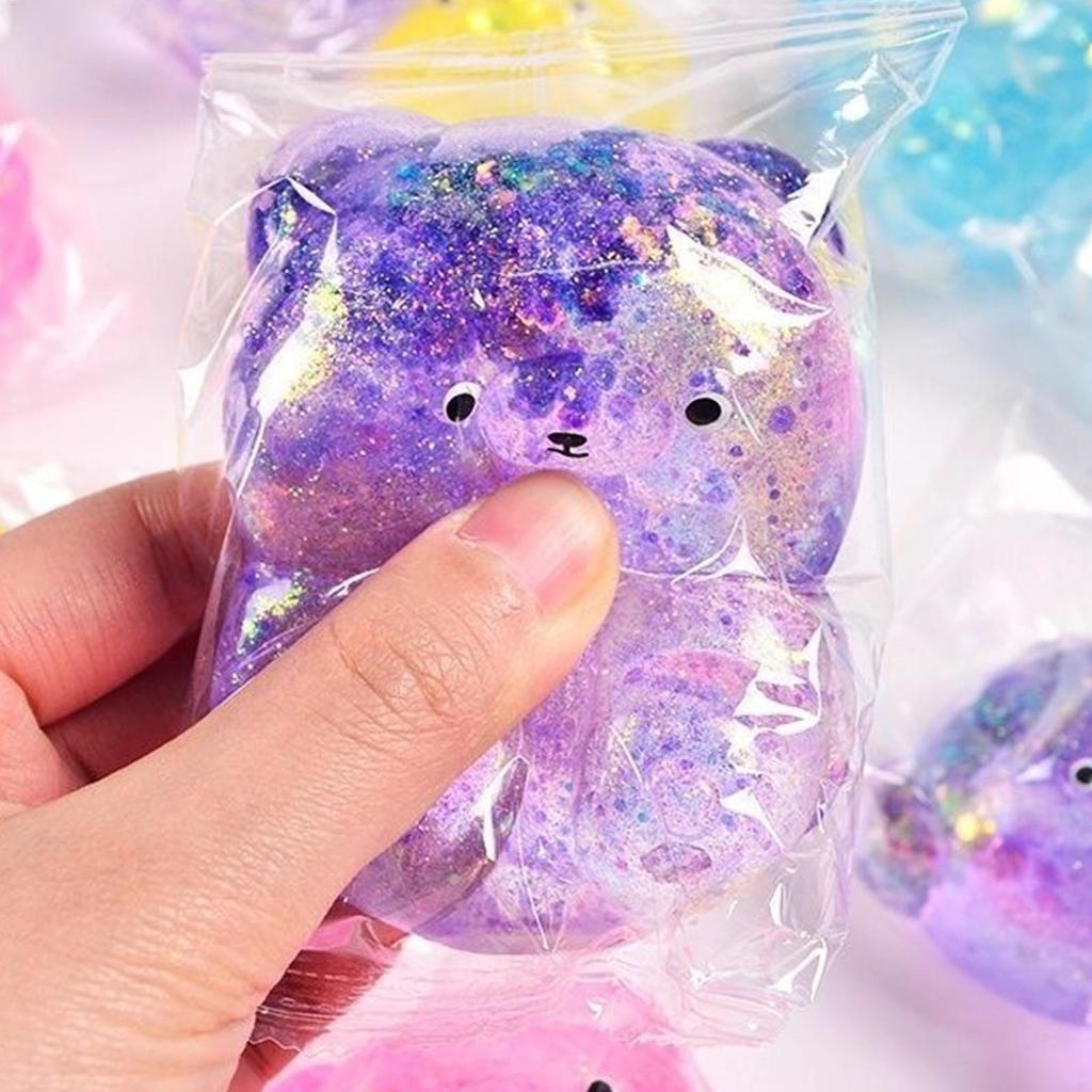 Cartoon Bear Squeeze Toys TPR Animal Fidget Toy Sensory Toy Creative 3D Animal Pinch Decompressions Toy Party Festival Gift