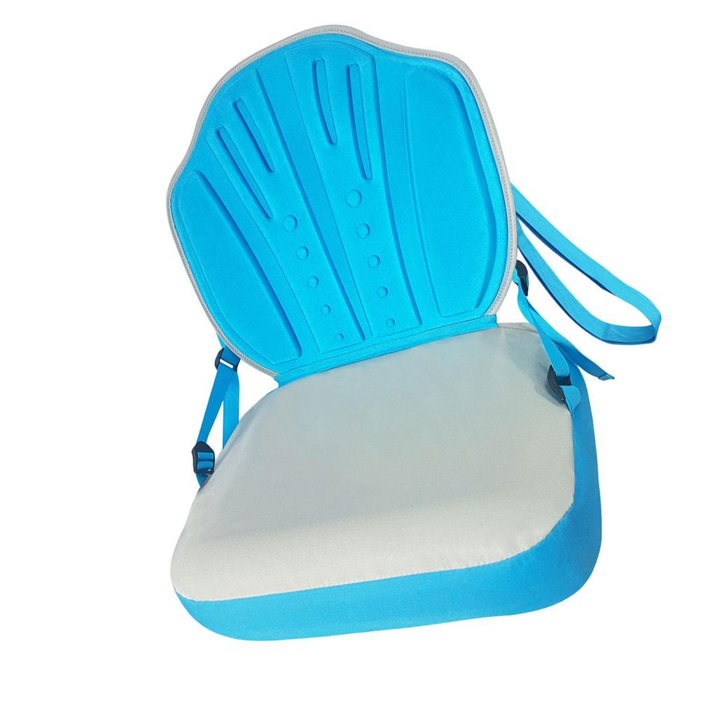Adjustable Canoe Seat with Backrest Easy Install PVC Boat Cushion Kayak Chair for Rowboats and Paddle Boards