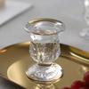 Nordischer Kristall-Prägeglas-Kerzenhalter für romantische Abendessen