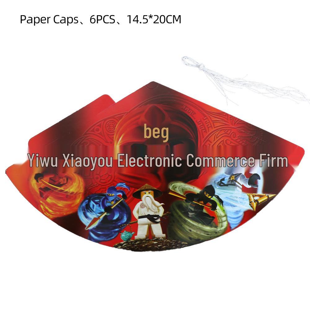 Ninjago Ninja Kids Birthday Party Plates and Cups Set