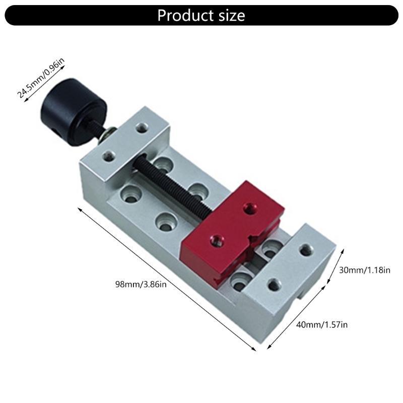 Mini Drill Press Vice Benches Vise Clamp Aluminum Flat Clamp Machines Vise Tool for DIY Carving and Fixing Tool