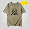 Minimalist Scissors Wine Glass Printed Short Sleeve Tshirt Line Pattern Unisex Casual Top