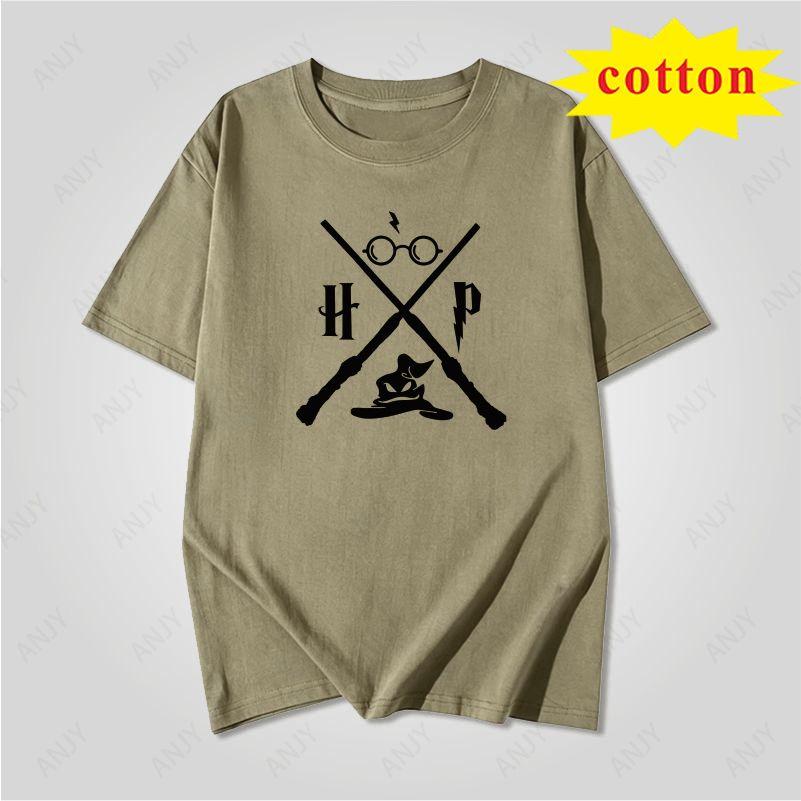 Minimalist Scissors Wine Glass Printed Short Sleeve Tshirt Line Pattern Unisex Casual Top