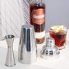 Double Cocktail Jigger - Premium 304 Stainless Steel 2 OZ 1 OZ With Measurements Inside for Bartending