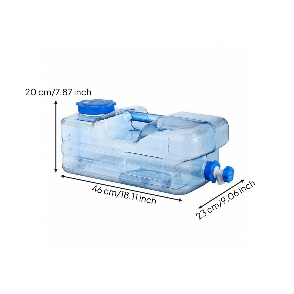 Leakproof Camping Water Container | Easy to Clean, Transparent,