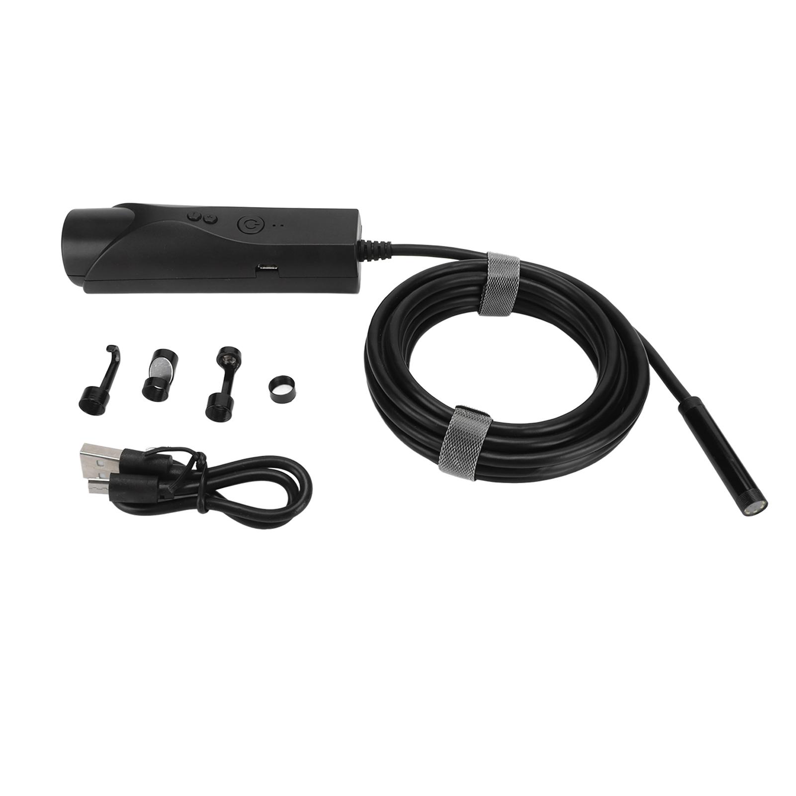 WiFi Borescope 8 мм камера HD 1080P IP67 водонепроницаемая беспроводная эндоскопическая инспекционная камера с 6 светодиодами 1m / 3.3ft