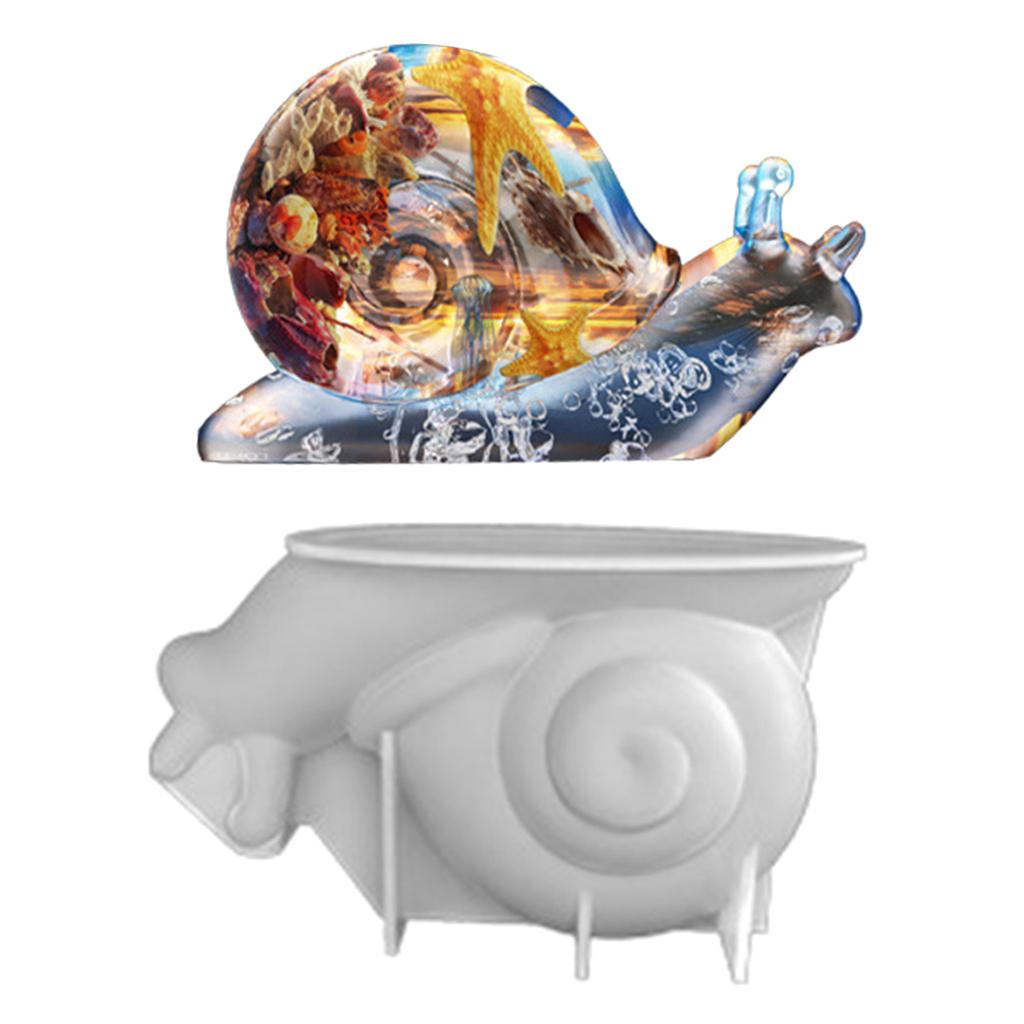 Animal Candle Mold Big Snail Resin Casting Silicone Mold for DIY Candle Soap Plaster Ornament Cake Fondant Decoration